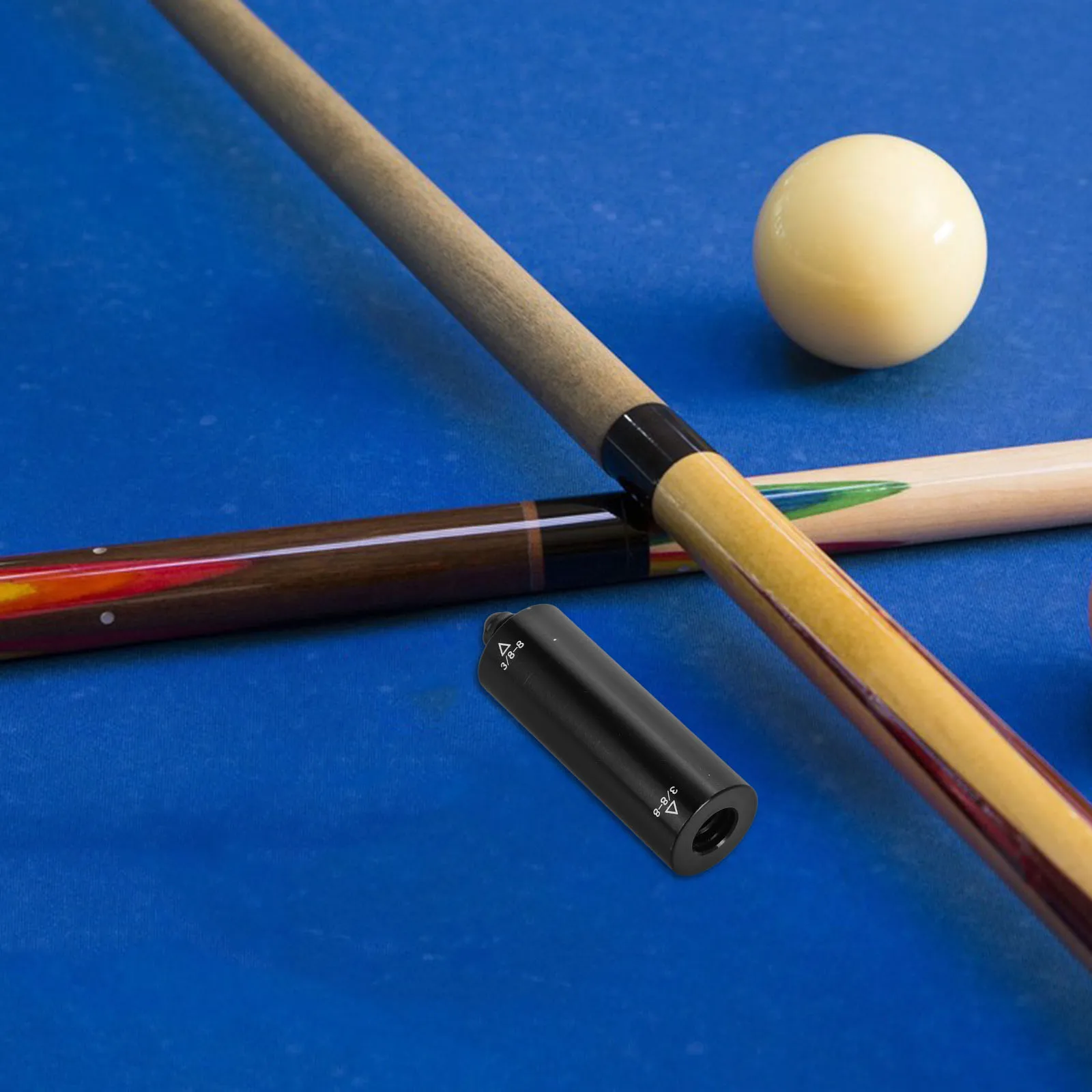 

Pool Cue Extension Black Aluminum Rod Flexible Stable Billiard Cue Extend Piece Joint Snooker Game Accessories