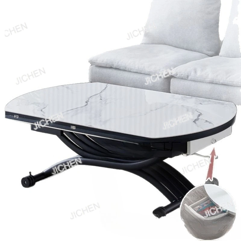 

JC Customizable multi-function lifting coffee table dining table dual-purpose integrated
