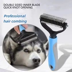 Professional A Pet Double-sid  Knot Comb Brush Dog Hair Remover Pet Hair Cutter Puppy Cat Comb Brushes Dogs Shedding Supplies