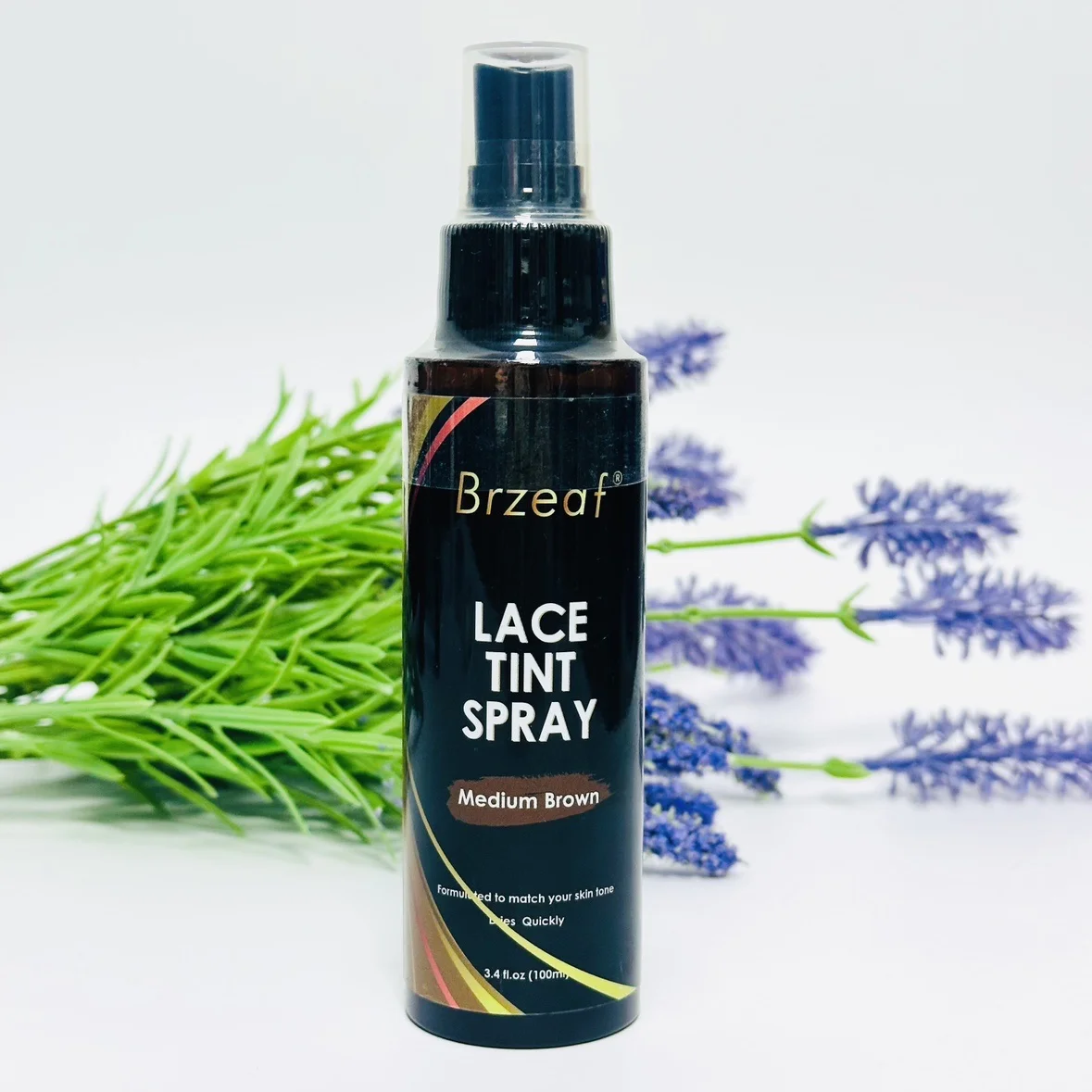 Brzeaf spray de matiz de renda para perucas de renda marrom escuro marrom claro médio spray de matiz de renda para fechos, perucas e fechamento frontal