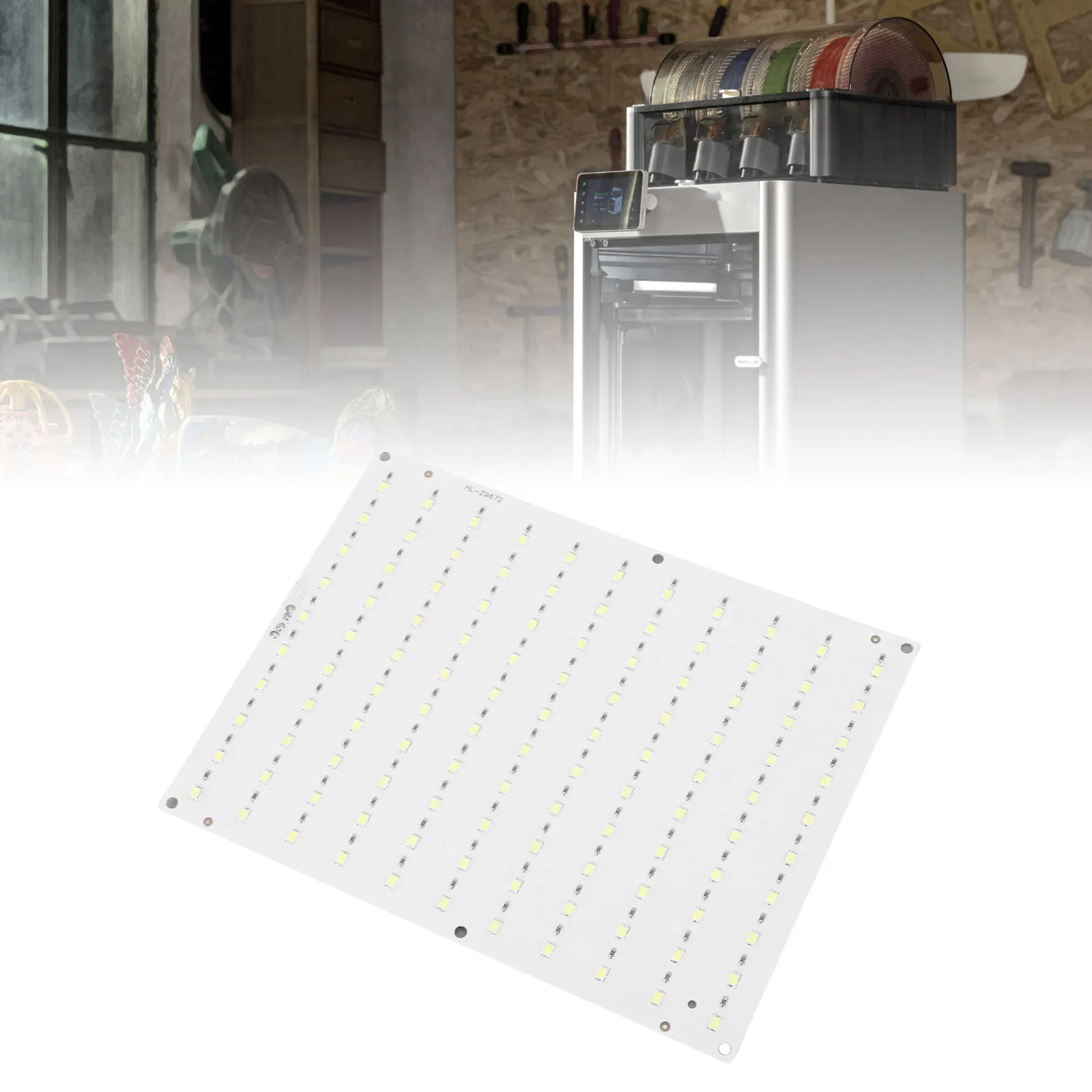 LED Backlit Board Kit Fit for Bambulab X1 X1C X1E X1 Carbon P1P P1S A1 A1 Mini 110 Beads Brightness Adjustable LED Back Light