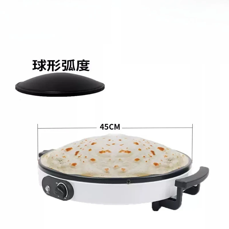 Commercial & Home Naan Flatbread Maker,Multi‑function Breakfast Machine for Wrap,Paratha & Sandwich