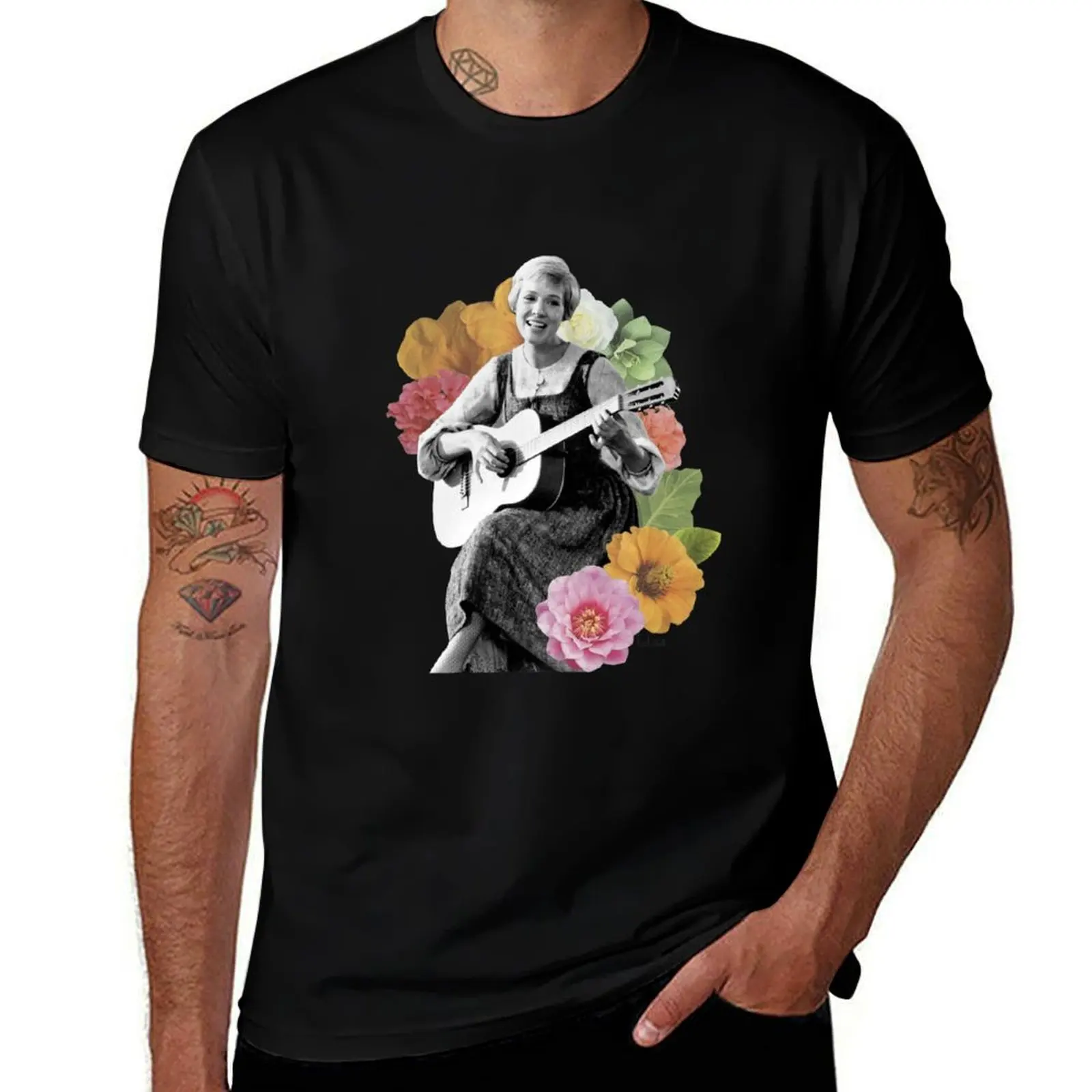 Julie Andrews Collage T-Shirt Plus Size Summer Short Sleeve T-Shirt