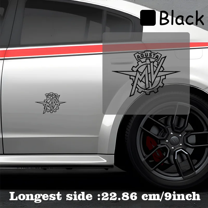 1PC Multi-Color MV Agusta Emblem Waterproof Vinyl Decals Stickers for Motorcycle Body Car Exterior Decor