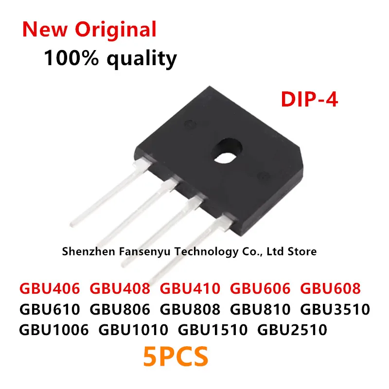 

(5piece)100% New GBU1006 GBU406 GBU408 GBU410 GBU606 GBU608 GBU610 GBU806 GBU808 GBU810 GBU1010 GBU1510 GBU2510 GBU3510 Chipset