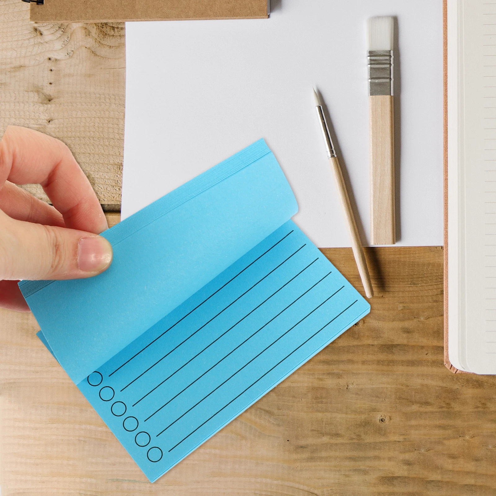

9 Pcs Fluorescent Memo Pads Self Adhesive School Office Supplies Tearable Paper Note Accessories Multi Function