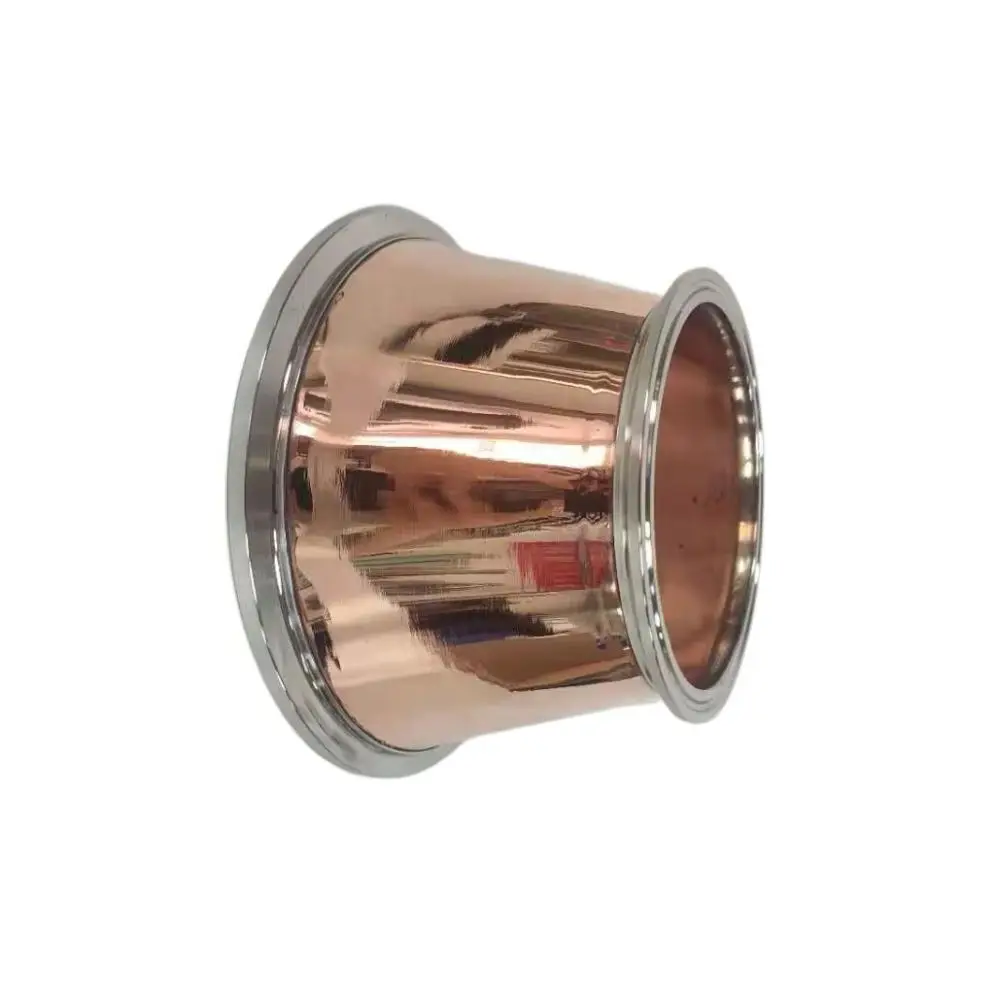 

Clamp 6.5" x 4" Copper Reducer , Red Copper, Distillation, Moonshine Still