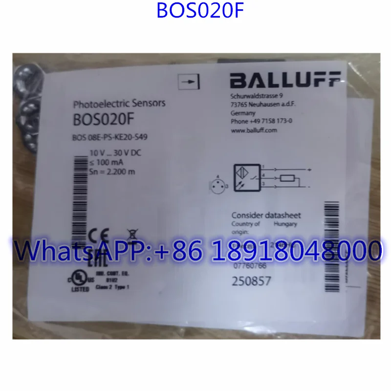 

Brand New BOS020F sensor BOS 08E-PS-KE20-S49 Fast Shipping