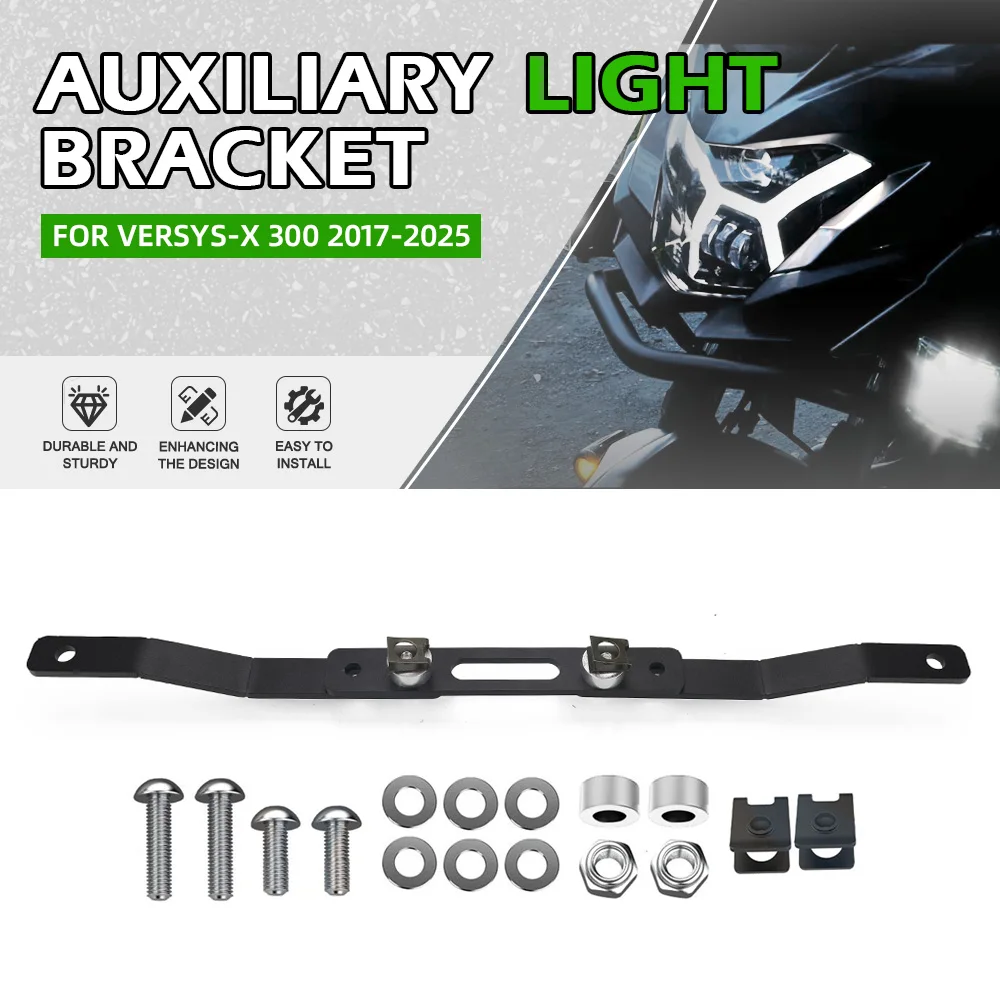 For Kawasaki VersysX Versys-X 300 2017-2018-2019-2020-2021-2022-2023-2024-2025 Motorcycle Auxiliary Fog Lamp Bracket Spotlight