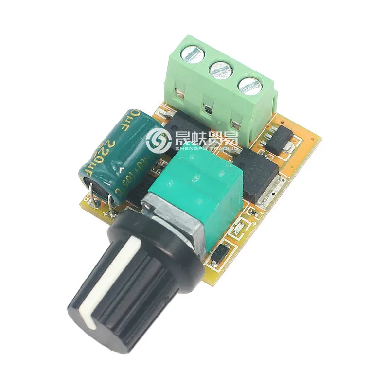 PWM Mini-DC Motor Speed Control Switch, Super Silent Dimmer, 5 W, 3V, 6V, 12V, 24V, 35V