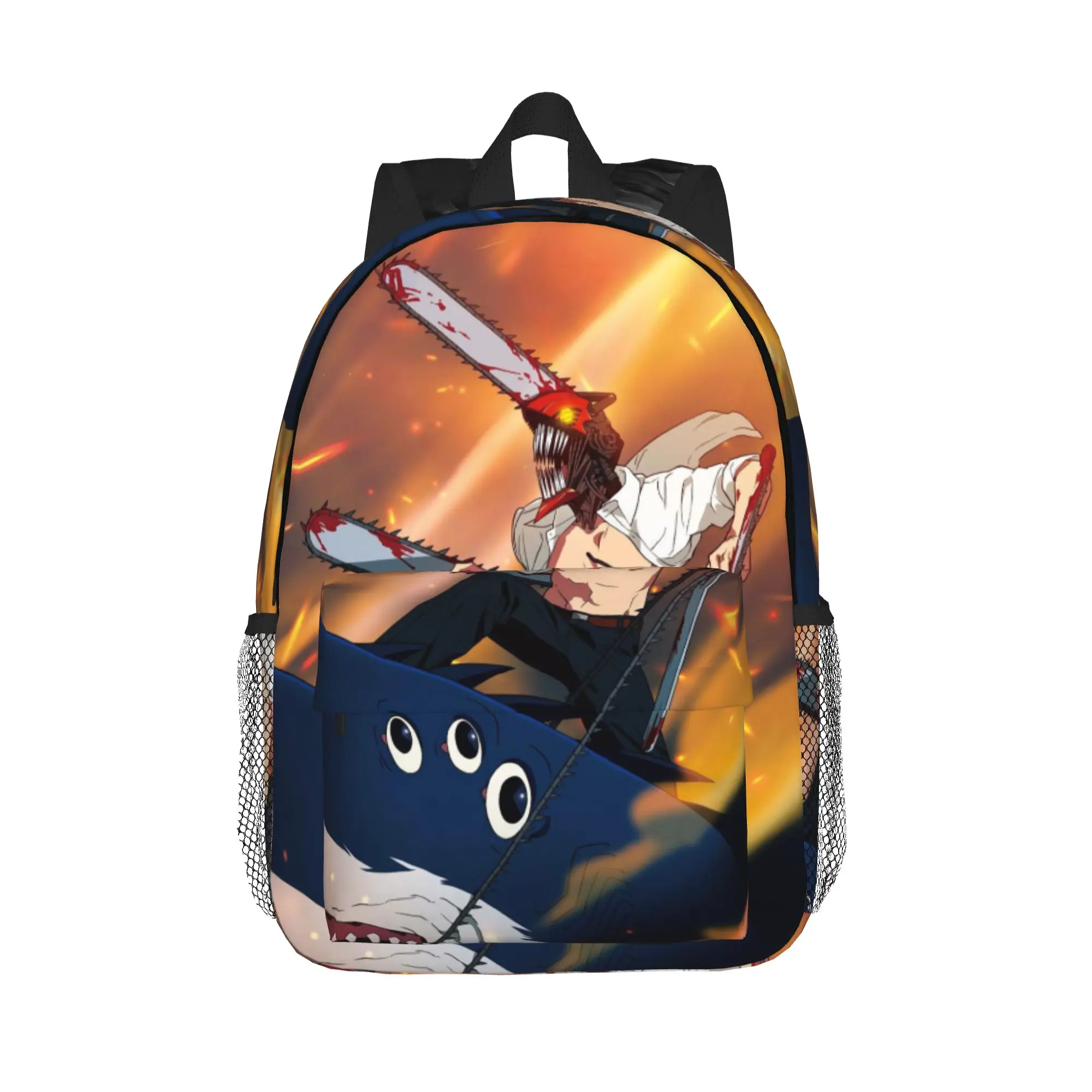 Shark And Denji Chainsaw Man Anime Backpack Hot Sale Daypack Boys Girls BookBag Shoulder Bags for Men Women School Bag