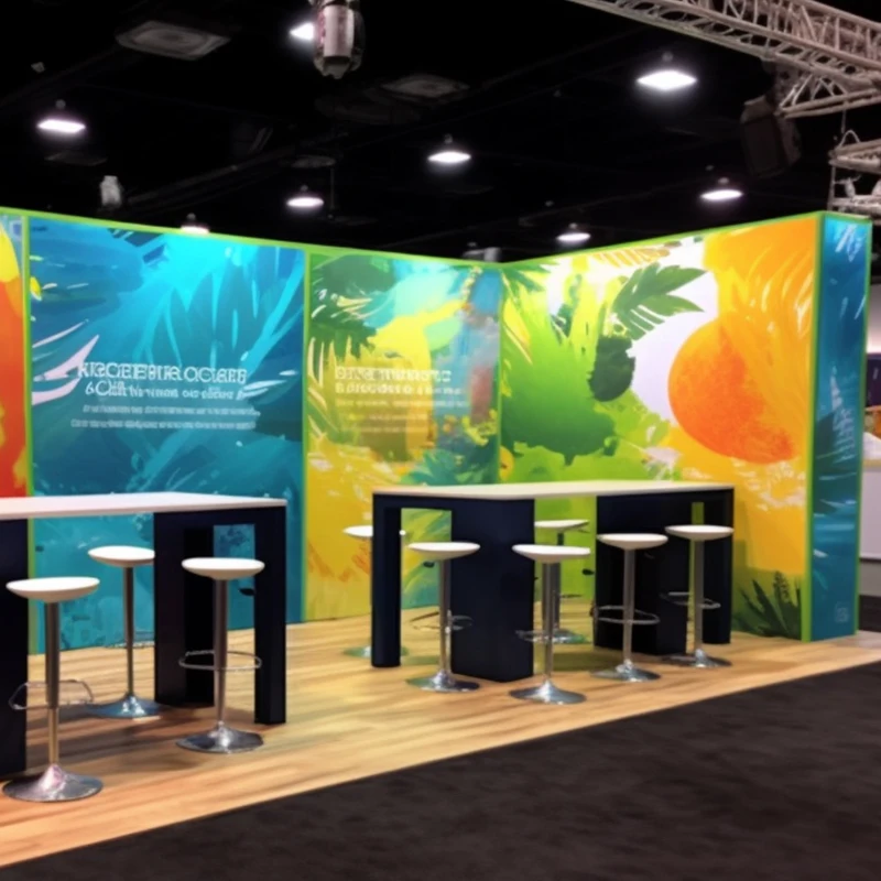 Support d'exposition modèles 3D, boîte à lumière en tissu rétroéclairé 10x20, stand d'exposition commerciale