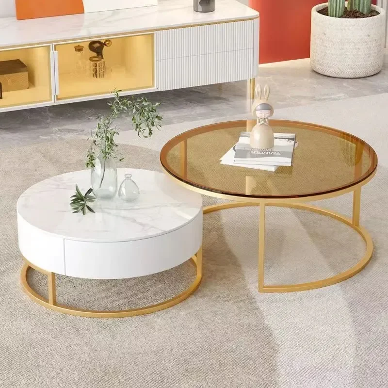 shaped folding small tea nordic round wooden modern coffee tables for living room apartment bed side table wood home