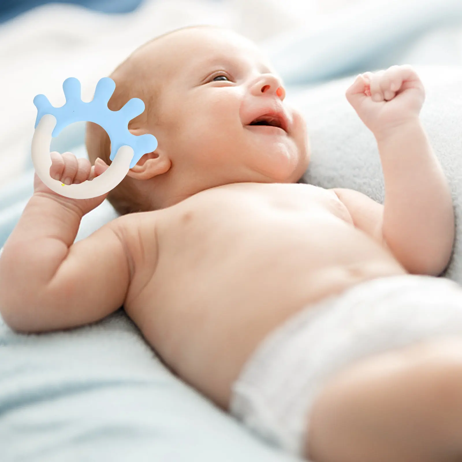 1 ensemble de jouets de dentition pour nourrissons, jouet éducatif précoce pour la préhension, exercice sensoriel, forme mignonne, reconnaissance des couleurs