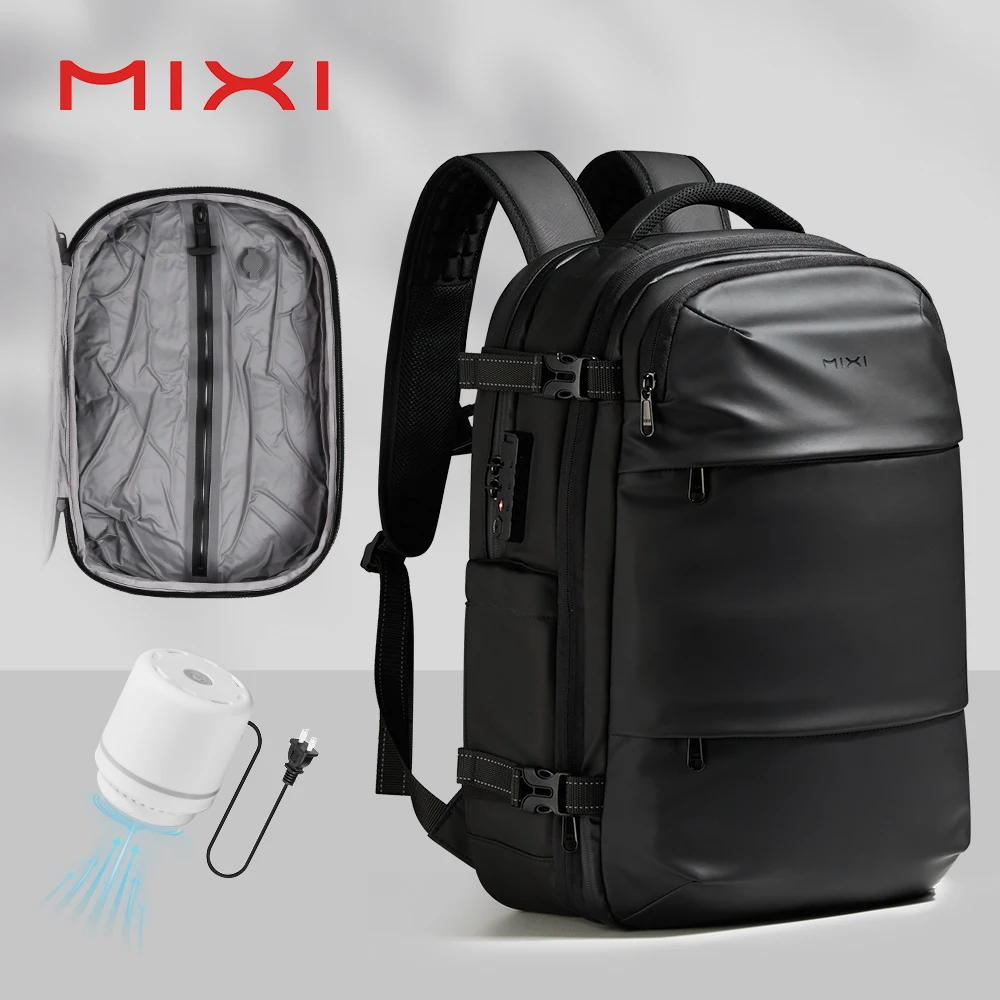 

Рюкзаки Mixi 19 дюймов, вакуумные, для мужчин, расширяемые, дорожные, большой вместимости, для ноутбуков, M5270