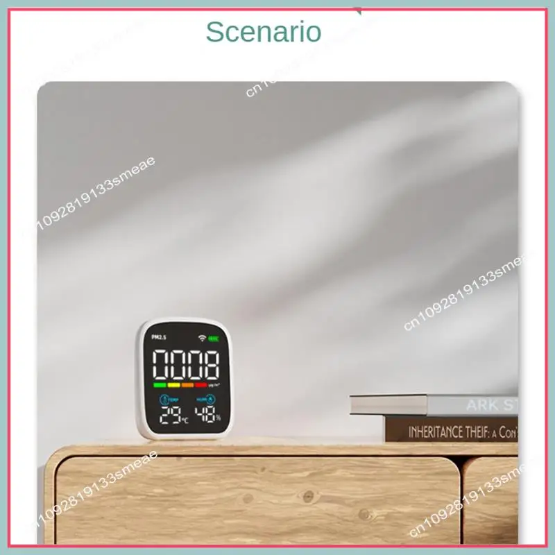 N94R Tuya Wifi Inteligente Temperatura e Umidade PM2.5 Monitor de Qualidade do Ar Universal Portátil 1 PCS