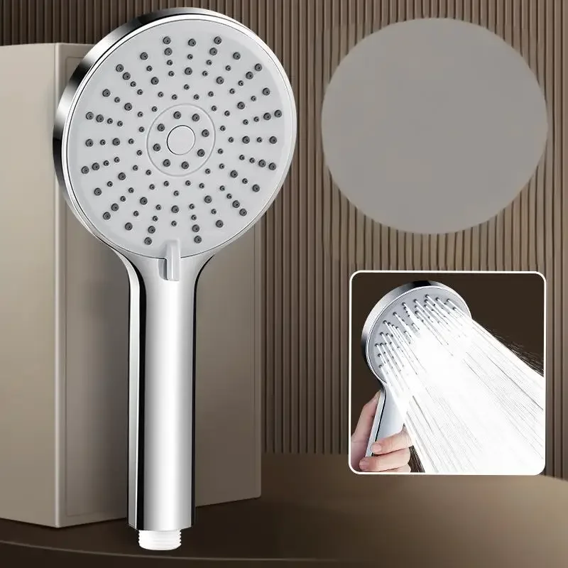 Big Panel Handheld Shower Head 5 Functions Pressurized Water Saving Shower Head Faucet Replacement Bathroom Accessories