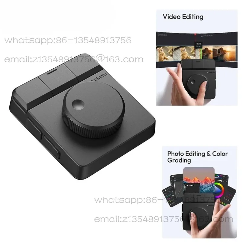 D100H clip knob Dial wireless macro keyboard, video clip live central control controller