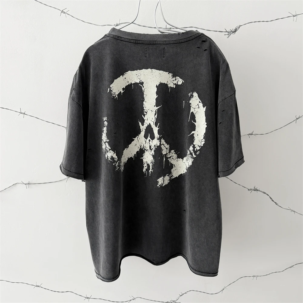 Washed HELL WAS FULL SO I'M BACK Saint T-Shirt Men Women Best Quality Top T Shirt Tee