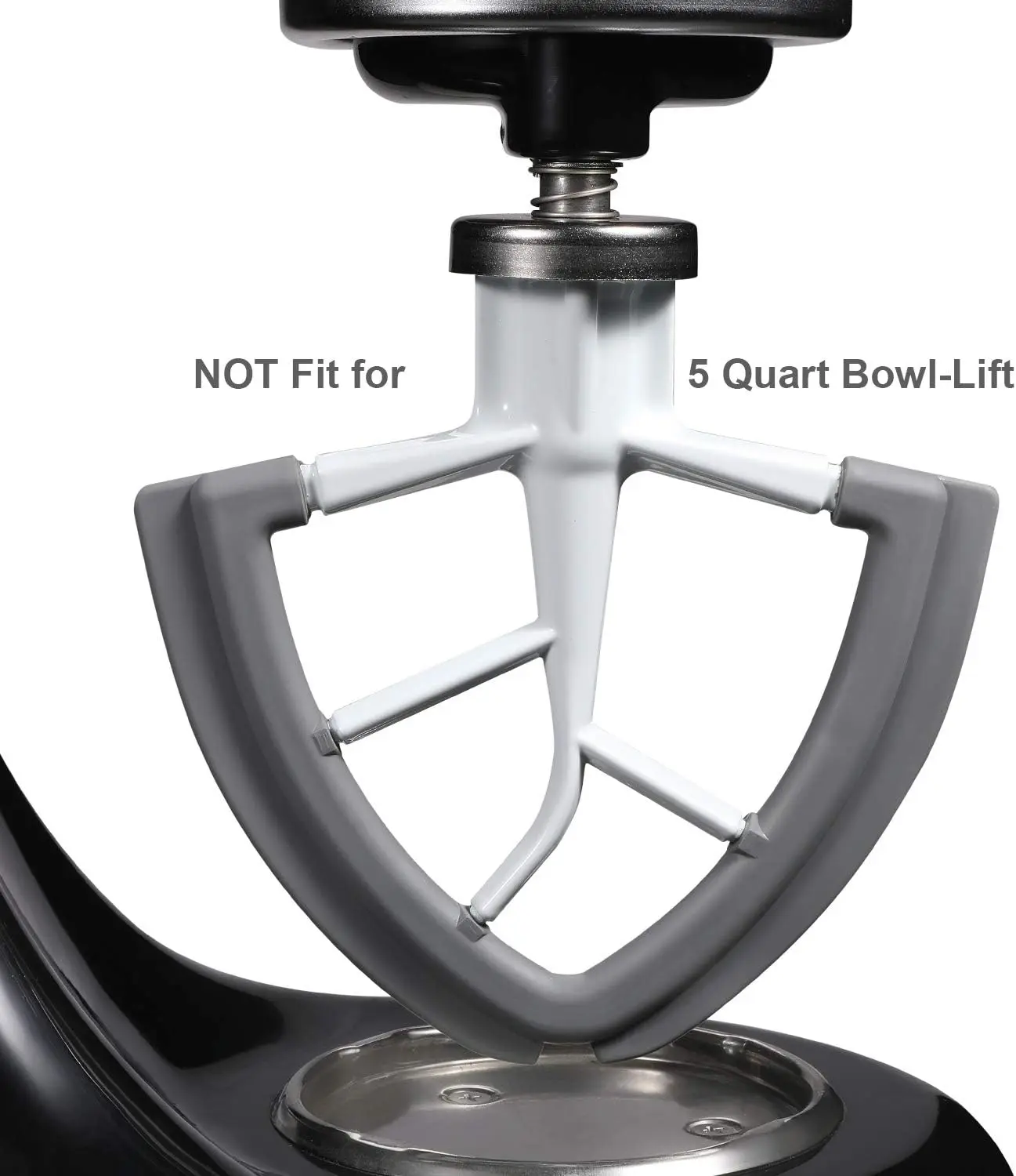 Für die KitchenAid Vertikalmixer Flex Edge Rührklinge, 4,5-5QT flache Rührklinge, flexibler Silikonkantenschaber für die Schüssel. – Detail 10