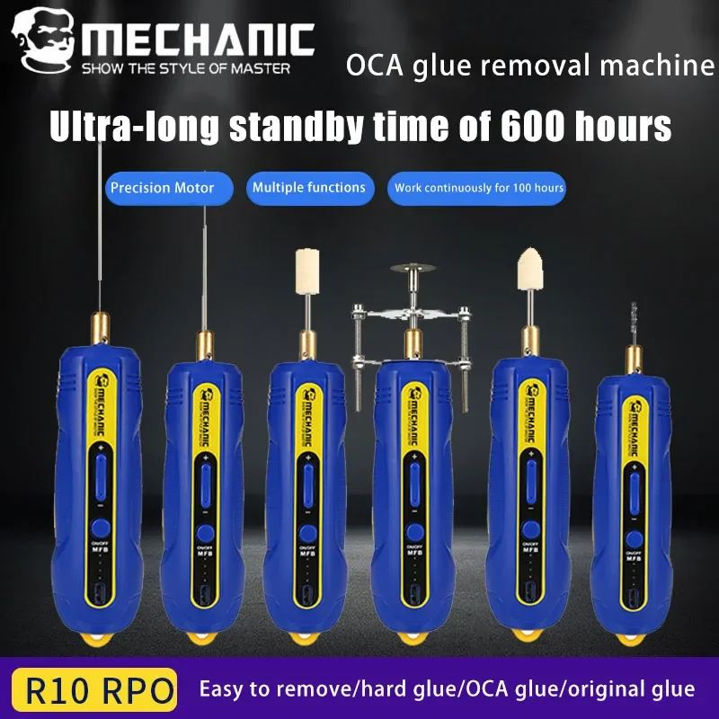 MECHANIC IR10 Pro IR13 14 16 Electric OCA Glue Removal Tools Rechargeable for Phone Screen Cleaning Grinding Cutting Polish