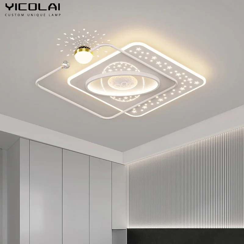 Nordic New Bright Minimalist Ceiling Chandelier For Bedroom Dinning Living Study Room Cloakroom Home Romantic Appliance Fixture