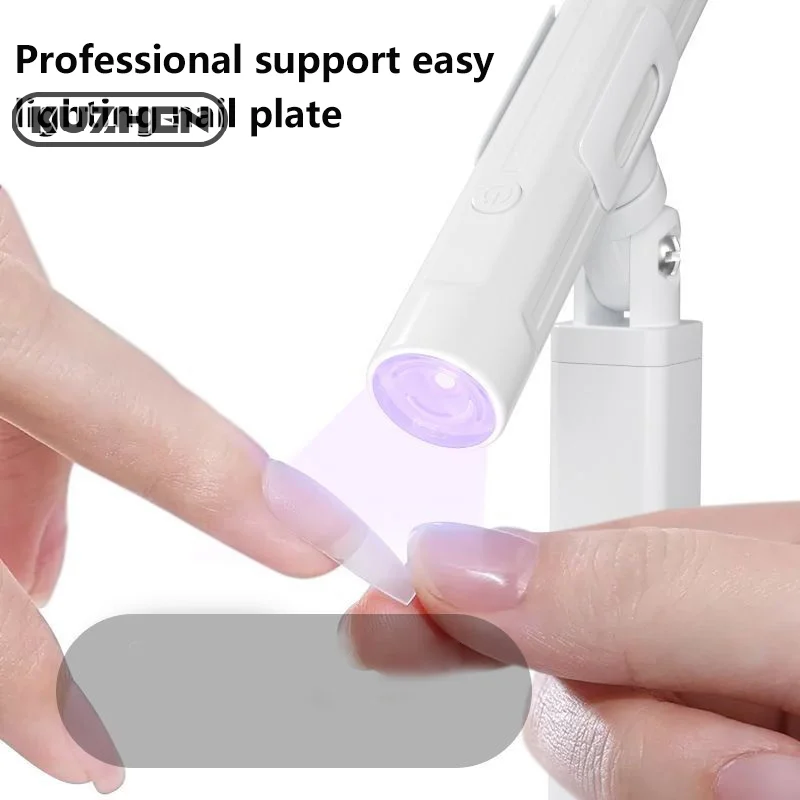 Pink White Nail Art Light Lamp Holder Portable Nail Dryer Machine Phototherapy Lamp Bracket Rotatable UV Light Lamp Holder