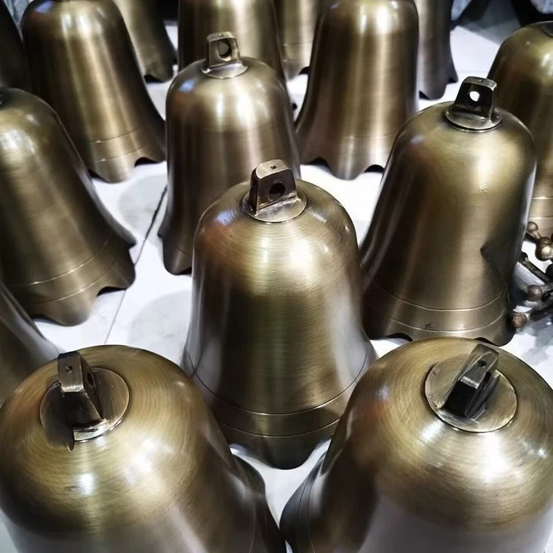 النحاس الرياح الرنين في الهواء الطلق المشهد القرن جرس كبير الحجم معلقة زن حديقة أجراس الرياح المحمولة الموسيقية الزينة الرياح الدقات