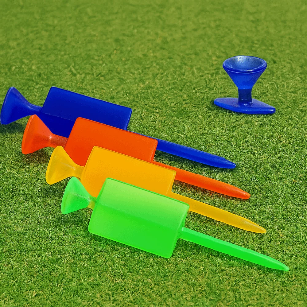 

Многоцветные пластиковые держатели для гольф-мячей: точные, плоские, прочные, для тренировок