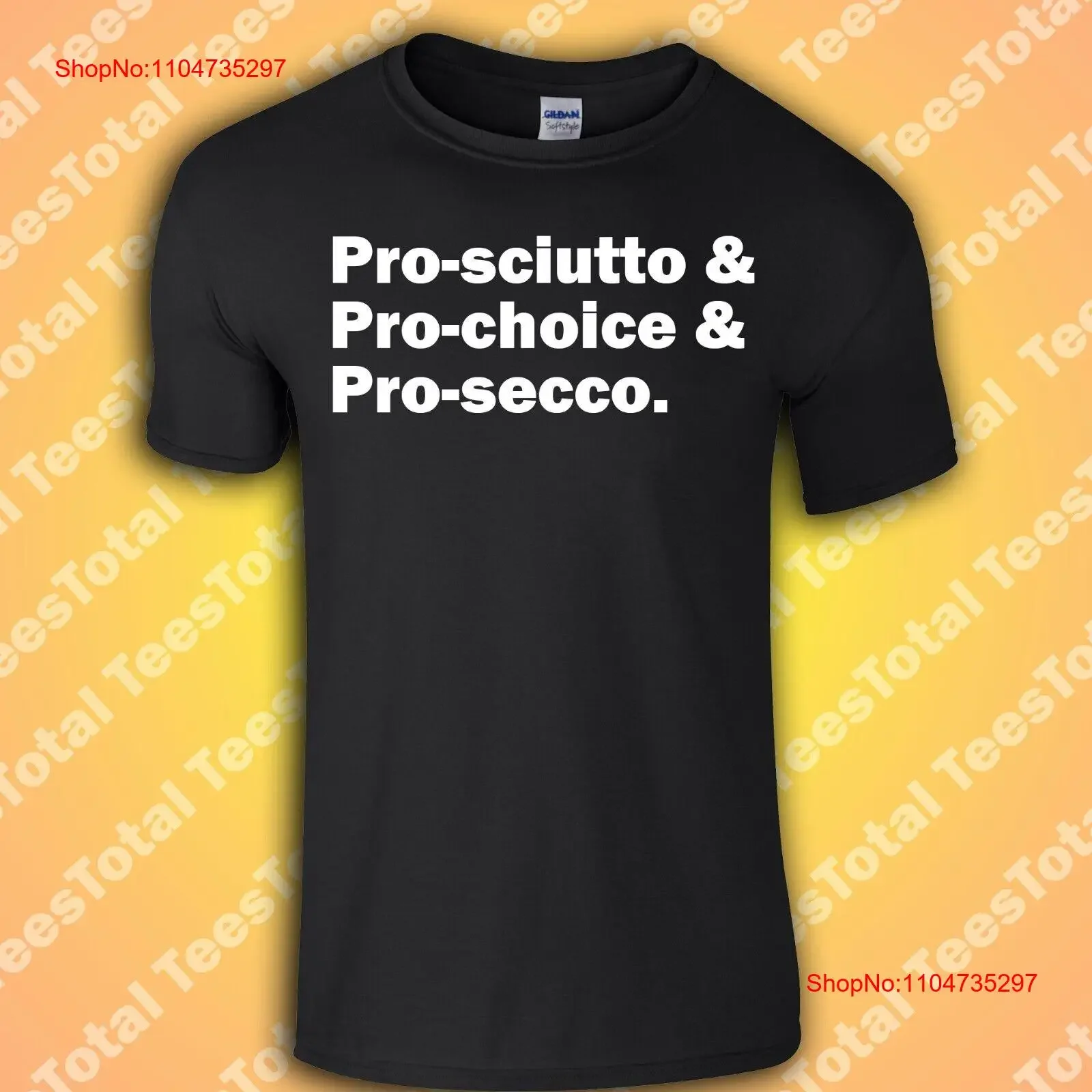 Pro sciutto elección secco camiseta Prosciutto Prosecco vintage lavado suave elegante transpirable moda homme cómodo estirado