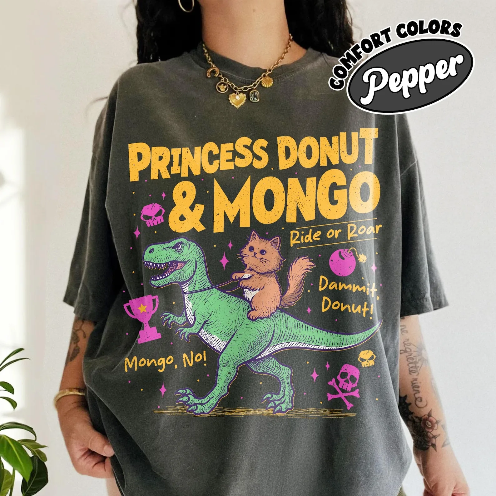 Princess Donut & Mongo Shirtcotton, New Achievement Shirt, Dungeon Crawler Carl T Shirt