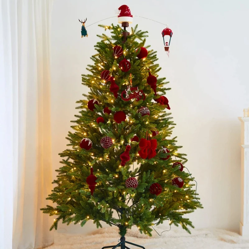 전기 회전 크리스마스 트리 탑 스타 음악 LED 조명 휴일 장식 순록 눈사람 장식품 어린이를위한 선물 장난감