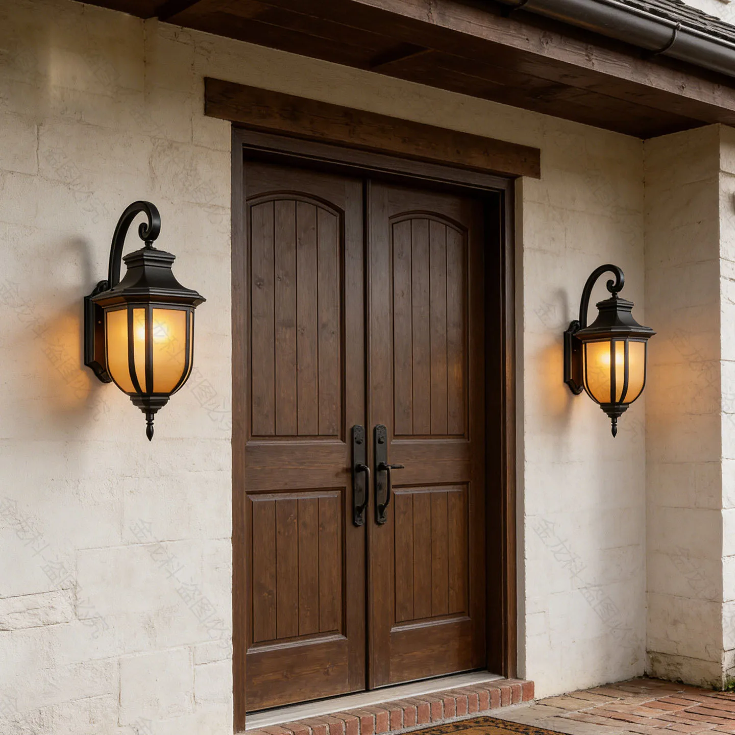 Outdoor Porch Wall Lights, Anti American Loft Water-Proof Garden Wall Sconces, Indoor Corridor Hallway Balcony Wall Lighting Fix