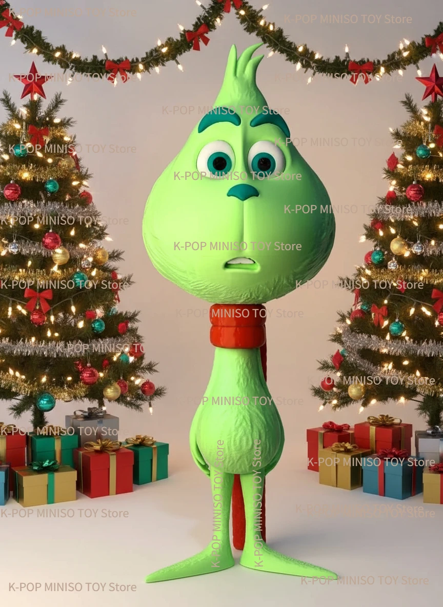 

Green haired Christmas tree ornaments, Christmas pendants, handmade decorative toys