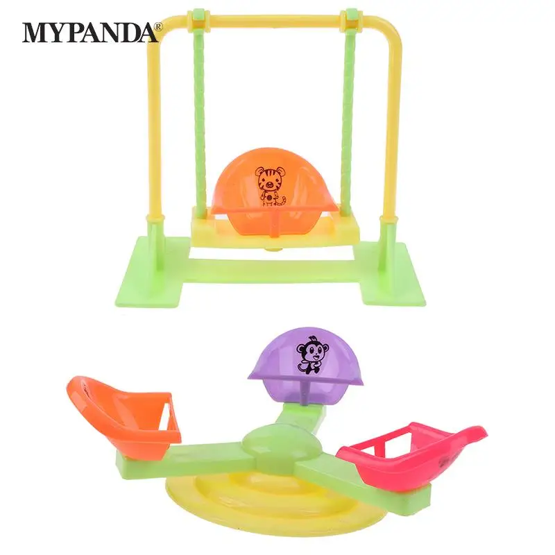 Casa de juegos para niñas, parque de atracciones para muñecas, Tobogán, accesorios de columpio para muñecas, accesorios para juguetes