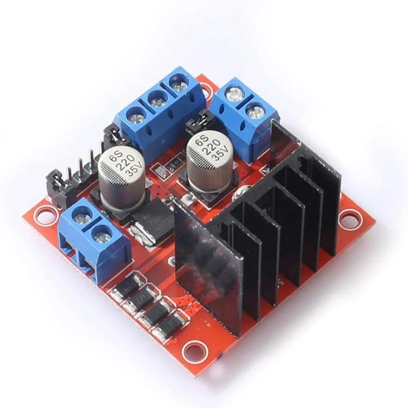 Módulo de placa controladora de Motor L298N, puente Dual H, paso a paso de CC para proyectos eléctricos de ar-duino, Robot de coche inteligente, paquete de 2