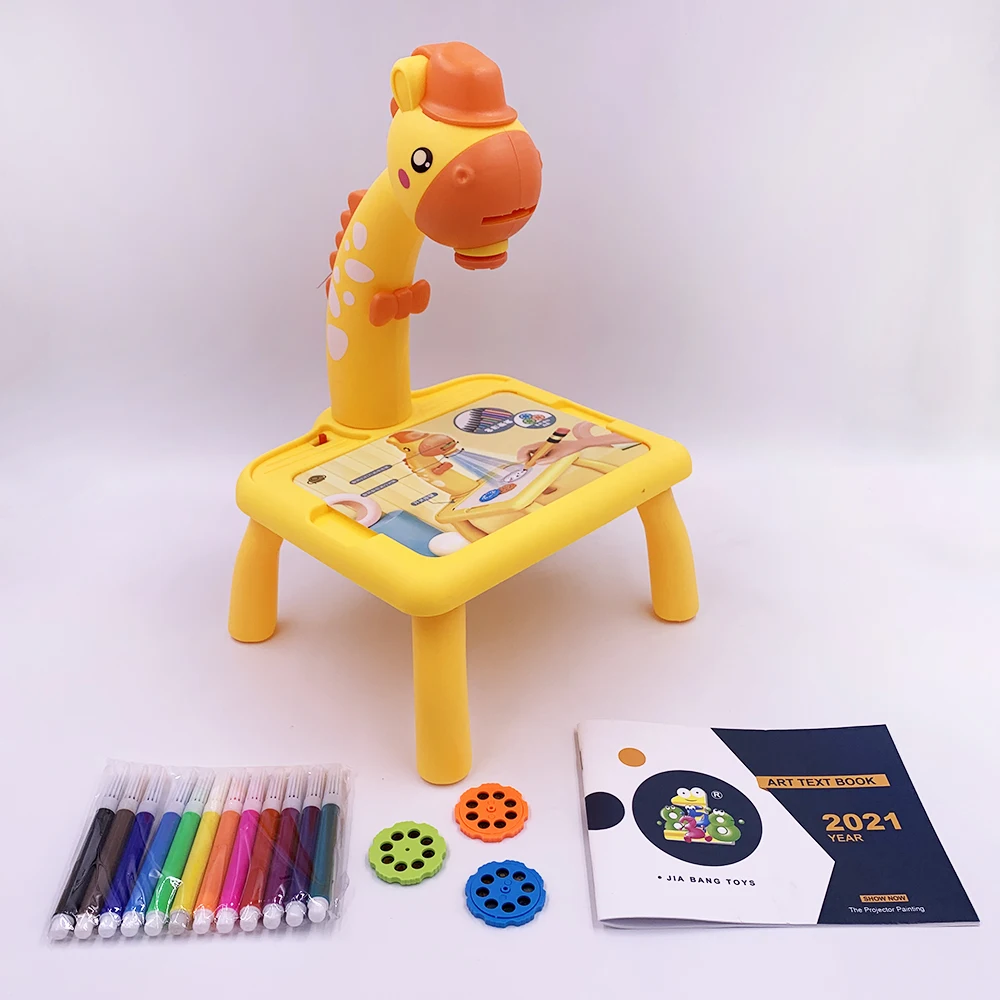 Mini Led Projector Art Drawing Table Light Toy for Children Kids Painting Board Small Desk Educational Learning Paint Tool Craft 6