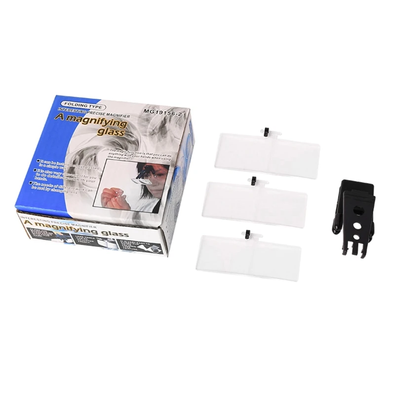 

Clip on Glass Clip-on Magnifier 1.5x 2.5x 3.5x Flip-Up Glass Gift