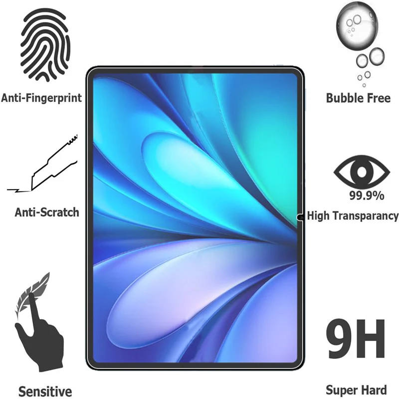 

2 шт. для vivo Pad 5 12,1-дюймовая защитная пленка из закаленного стекла для vivo Pad5 12,1 дюйма 2,5D с защитой от царапин и дуговая пленка HD