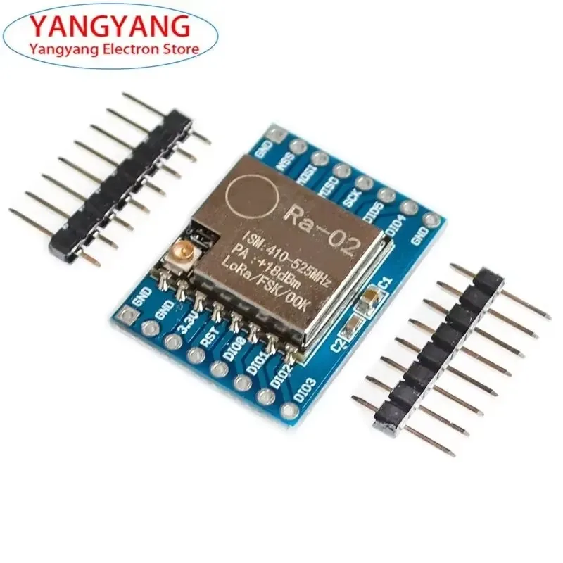 New SX1278 LORA Module 433MHz 10KM RA-02 Wireless Spread Spectrum Transmission Socket For Smart Home Board  IPX Antenna Board