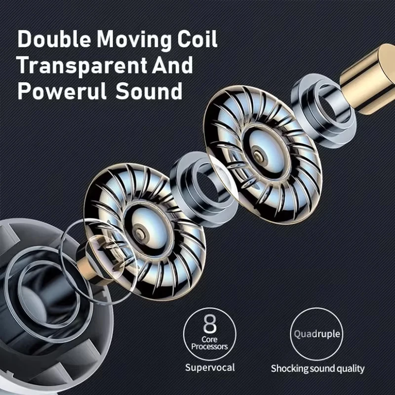 SK19 Bluetooth 5.3 Wireless Earbuds Mini Invisible TWS Headphones with HIFI Stereo Noise Reduction Mic for Daily Use Portable image 4