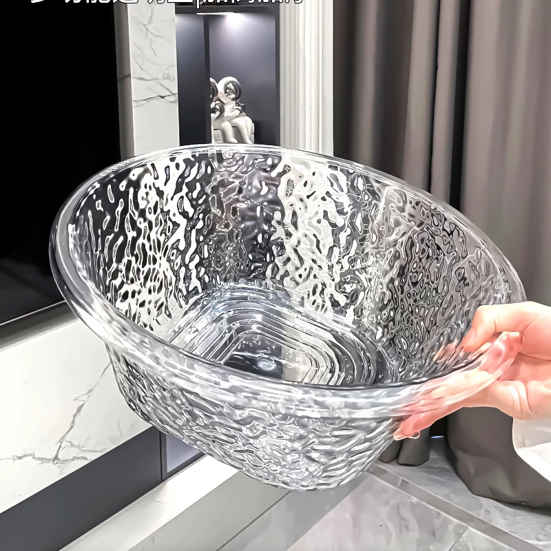 Household plastic washbasin