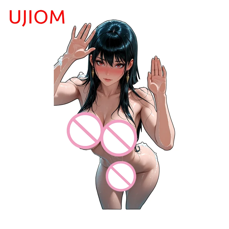 UJIOM NSFW Naked Yor Forger Mirror Big Breasts Wall Sticker Amusing Hentai Design Sunscreen PVC Decal Sexy Living Room Decor