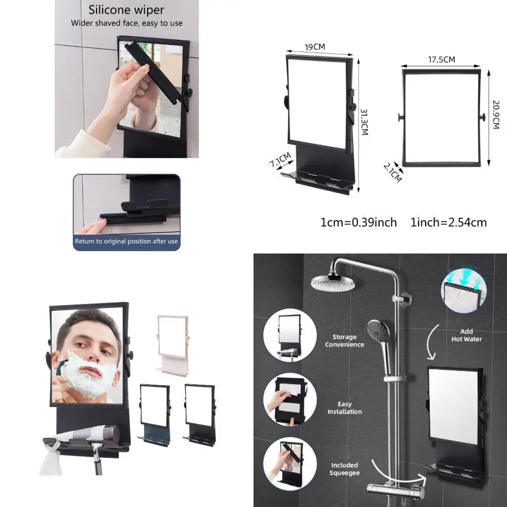 

Y1ud Hotel Grade Anti -Fogs зеркал Удобное зеркало, заполненное водой, зеркало против тумана.