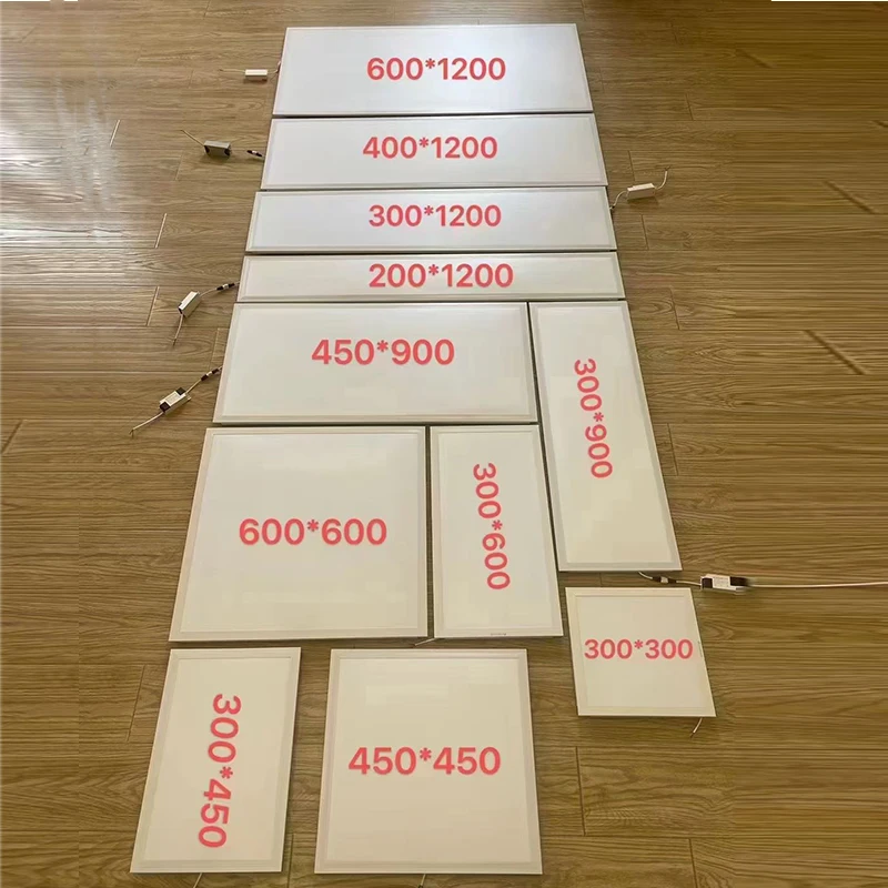 Custom size 600x600mm 40w high lumen IP54 rated LED panel light with 5 year warranty Deluxe style for office ceilings