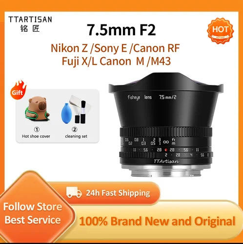 Ttartisan 7,5Mm F2 Aps-C Lente Ojo De Pez Gran Angular De
