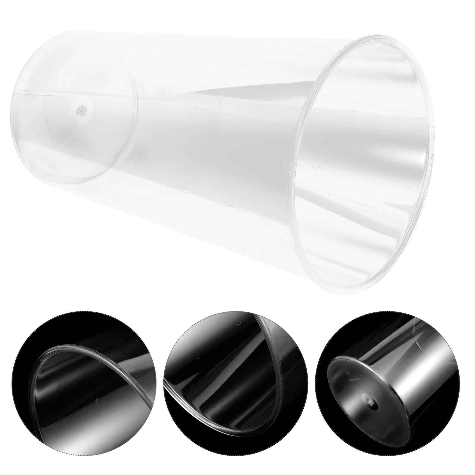 

Clear Large Bucket Transparent Pet Vase Plastic Pot Farmhouse Style Creative Tall Container Household Holder Balcony