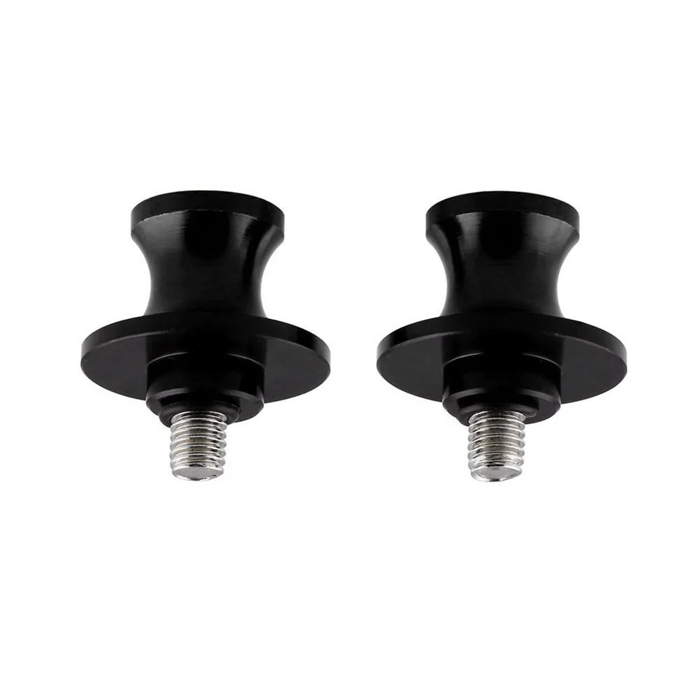 

2pcs Cnc Aluminum Motorcycle Swingarm Spool Slider Stand Screws M8 Black Compact Durable Engine Cover Replacement Motor
