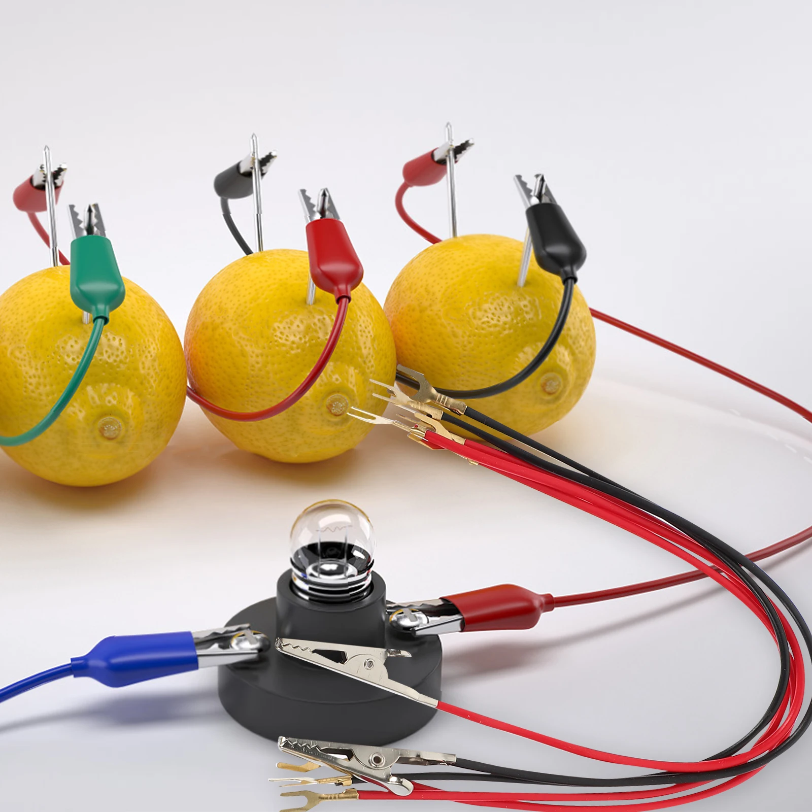 

1Set Educational Fruit Kit Science Experiment DIY Learning Set for Students Creative Thinking Training Electricity