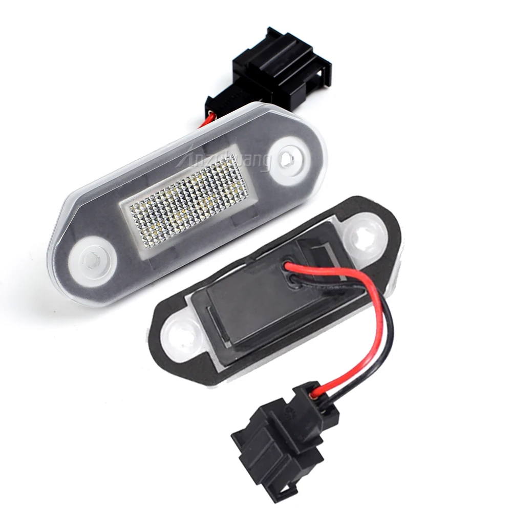 1996-2010 For Skoda Octavia I Combi (Typ 1U5) Wagon LED Universal Waterproof Tail Light License Plate Lamp White Bulbs Car Part